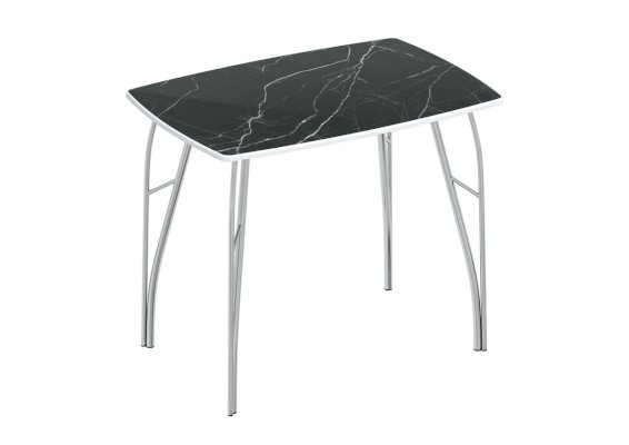 Обеденный стол №7 Черный мрамор (Стиль)